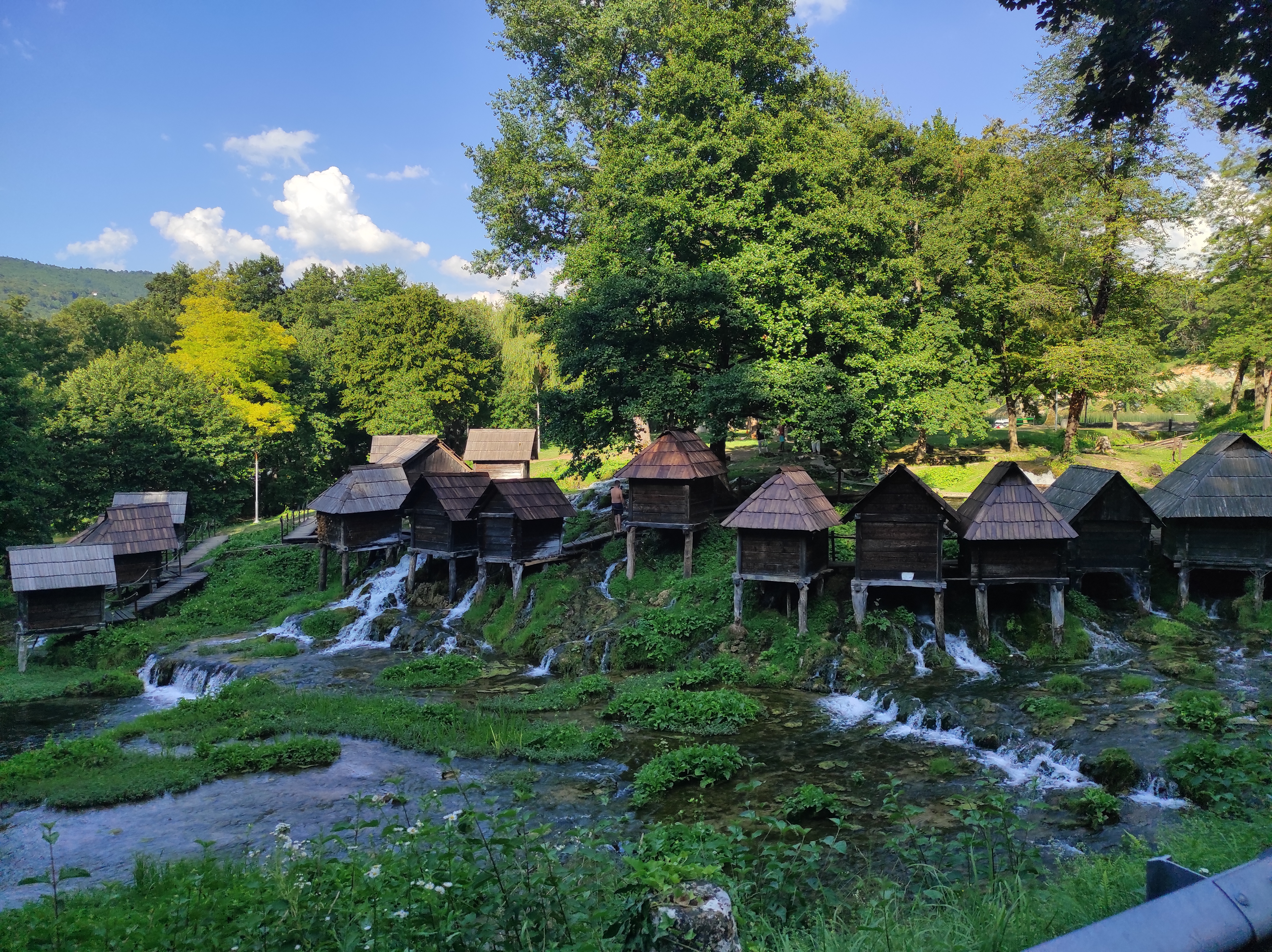Vodní mlýna na řece Pliva ve městě Jajce